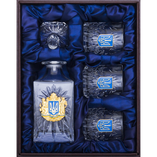 Подарунковий набір для віскі "Національний герб"