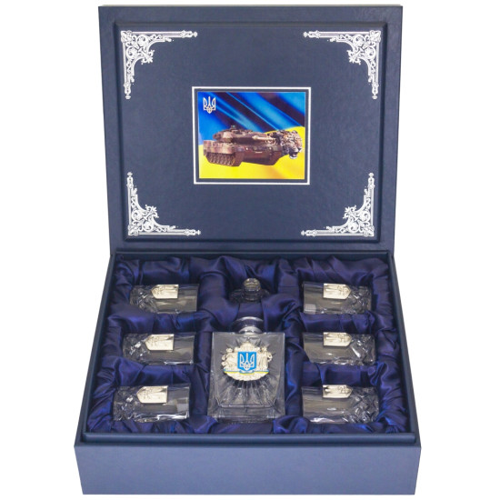 Подарунковий набір для віскі "Звитяжний тризуб". 