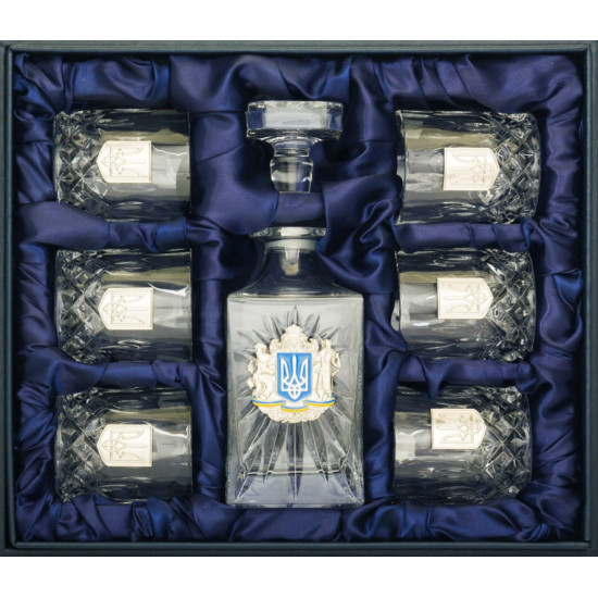 Подарунковий набір для віскі "Звитяжний тризуб". 