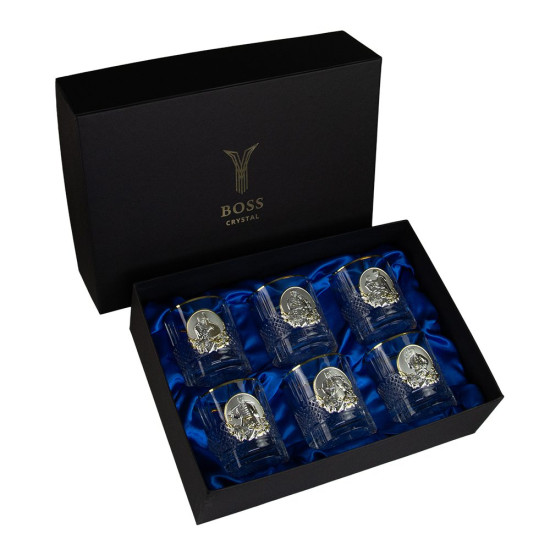 Набір "Козаки", 6 келихів BOSS CRYSTAL