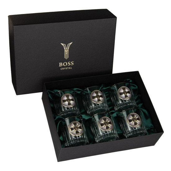 Набір "Сухопутні війська ЗСУ", 6 келихів BOSS CRYSTAL