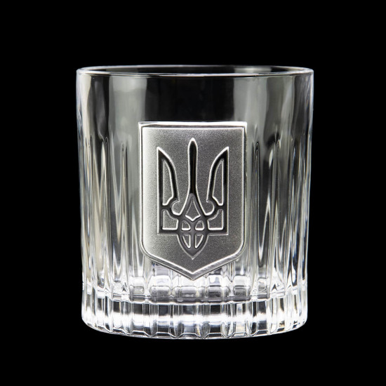 Набір "Тризуб", 6 келихів BOSS CRYSTAL, сріблення