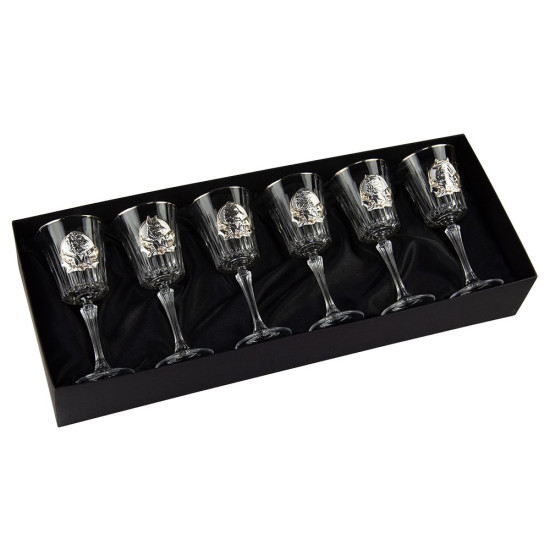 Набір "Сенатор", 6 келихів для вина BOSS CRYSTAL