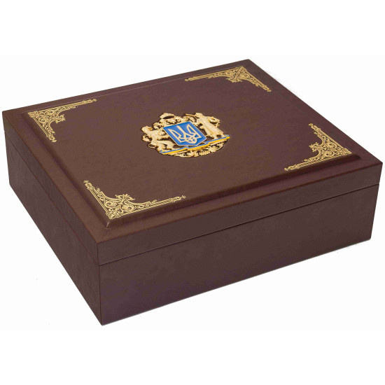 Подарунковий набір келихів для віскі з гербом Одеси та Тризубом