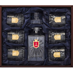 Подарунковий набір келихів для віскі з гербом Одеси та Тризубом