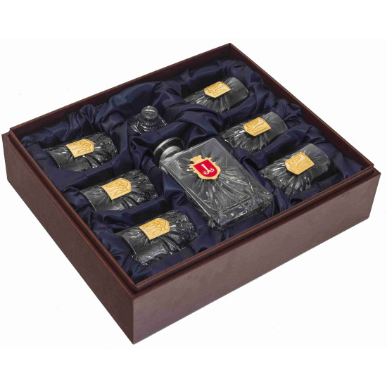 Подарунковий набір келихів для віскі з гербом Одеси та Тризубом