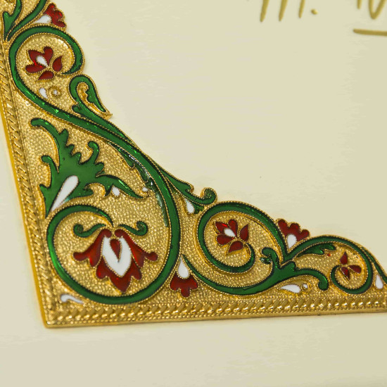 Подарункове видання "Кобзарь" Шевченко Т.Г. з ювелірним декором (метал, сріблення, позолота, емалі)