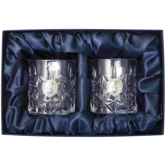 Подарунковий набір келихів для віскі Crystal Origin "Козак - вільний воїн"
