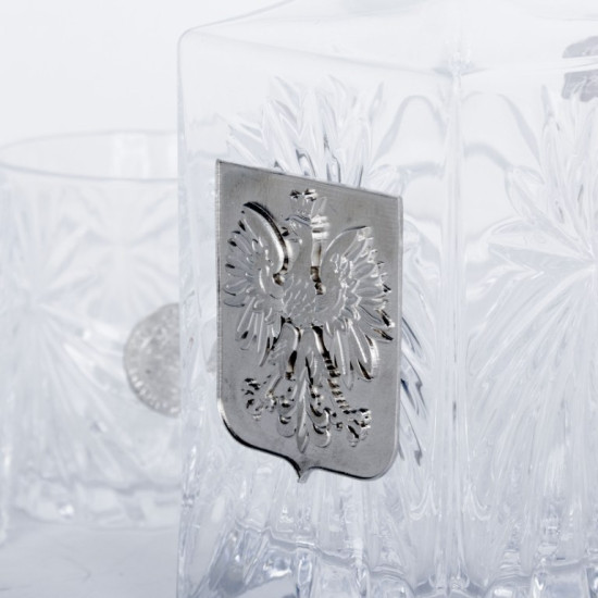 Подарунковий набір келихів для віскі з польським гербом