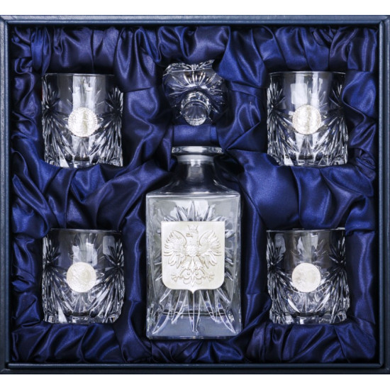 Подарунковий набір келихів для віскі з польським гербом