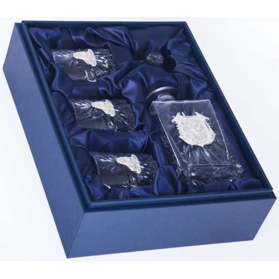 Подарунковий набір для віскі "Срібний лев". 