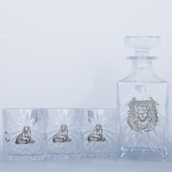 Подарунковий набір для віскі "Срібний лев". 