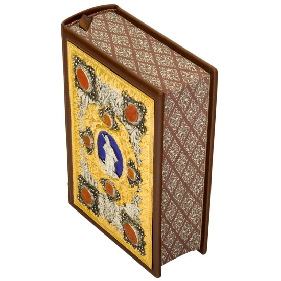 Подарункове видання киги "Козацька Україна" з ювелірним декором та сердоліковими печатками у дерев'яному футлірі