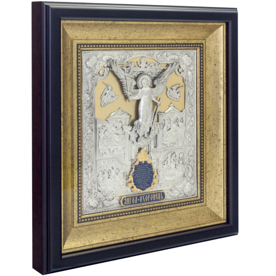 Ікона "Ангел Хранитель" з позолоченим фоном