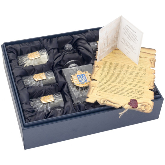 Подарунковий набір для віскі "Славетний тризуб". 