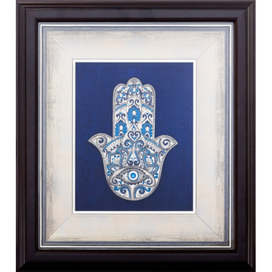 Ікона "Рука Фатіми" (мідь, сріблення, емалі, ювелірне каміння)