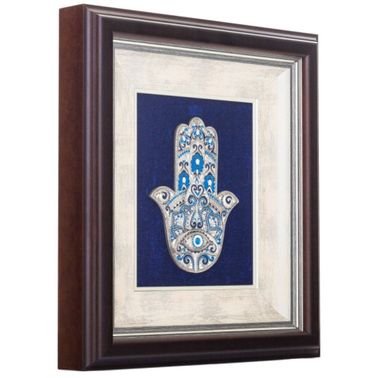 Ікона "Рука Фатіми" (мідь, сріблення, емалі, ювелірне каміння)