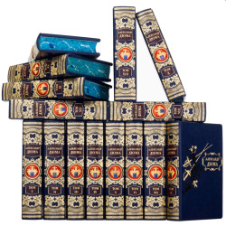 Подарункове видання зібрання творів Олександра Дюма у 15 т. з позолоченими металевими накладками з італійськими емалями