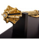 Кабінетний аксесуар "Пернач з Тризубом" з ювелірним декором (метал, позолота)