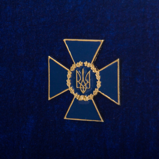 Сувенір "Пістолет Парабелум та емблема СБУ"