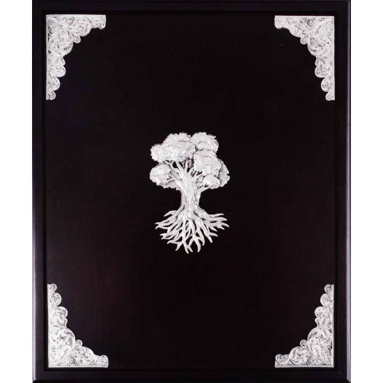 "Сімейна книга" з ювелірним срібним декором з інкрустацією дорогоцінним камінням