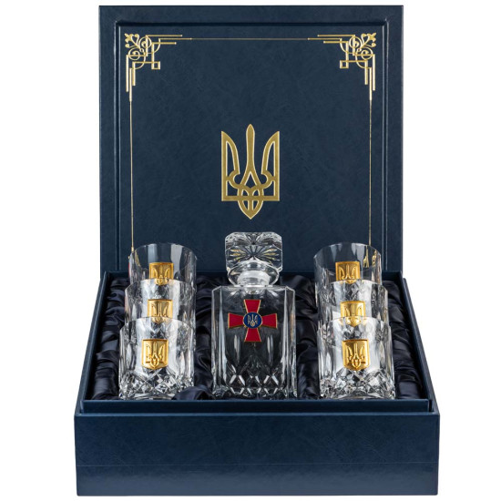 Подарунковий набір для віскі "ЗСУ". 