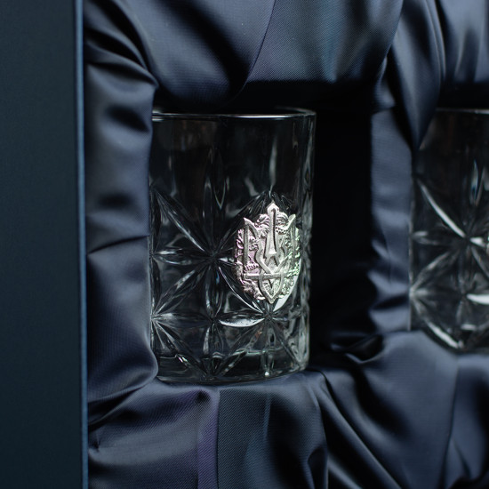 Подарунковий набір для віскі "Сріблястий тризуб". 