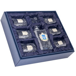 Подарунковий набір для віскі "Срібний тризуб". 