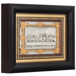 Ікона «Таємна Вечеря» (мідь, сріблення, позолота)