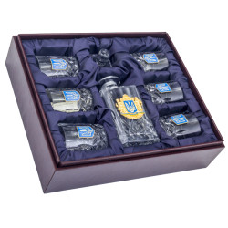 Подарунковий набір для віскі "Золотий тризуб"