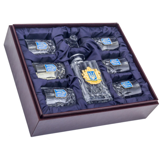 Подарунковий набір для віскі "Золотий тризуб"