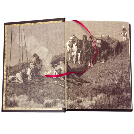  Подарункове видання "Історія Запорізьких козаків"  Д. Яворницького в 3 томах в футлярі з ювелірним декором.  Репринт 1900 р. 