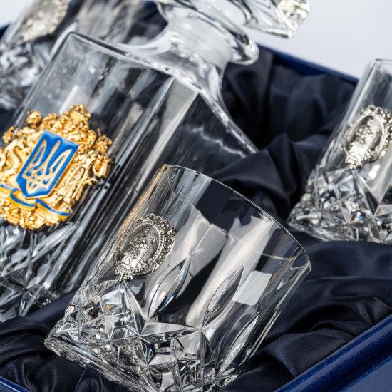 Подарунковий набір під віскі з козаком