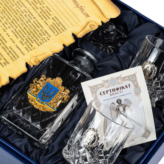 Подарунковий набір під віскі з козаком