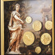 Картина на металі "Історія античного світу. Гай Юлій Цезар" з репліками позолочених монет