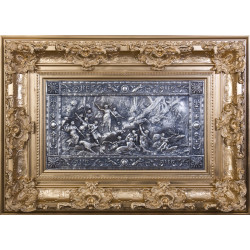 Панно "Артеміда" ( мідь, сріблення)