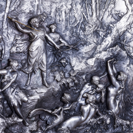 Панно "Артеміда" ( мідь, сріблення)