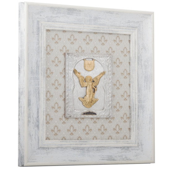 Ікона "Ангел Хранитель" у білому багеті