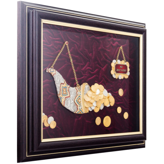  Ювелірна композиція "Ріг достатку" з артефактами минулого». Джерело процвітання (мідь, сріблення, позолота, емалі)