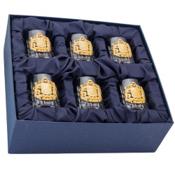 Подарунковий набір келихів для віскі "Тризуб"