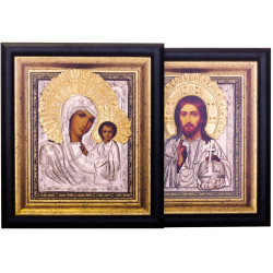 Ікона "Спаситель і Богородиця" Вінчальна пара