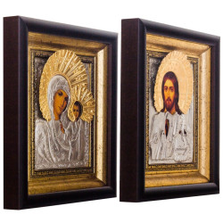 Ікона "Спаситель і Богородиця" Вінчальна пара