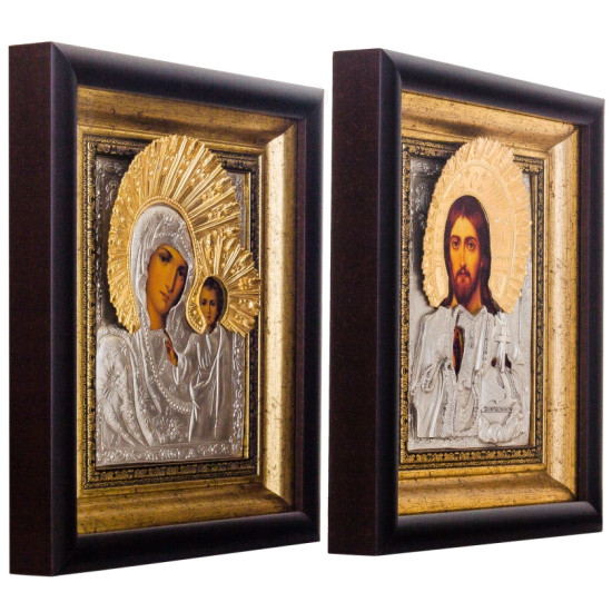 Ікона "Спаситель і Богородиця" Вінчальна пара