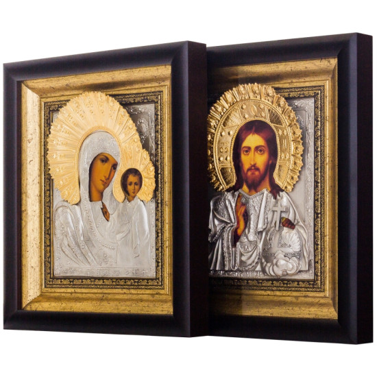 Ікона "Спаситель і Богородиця" Вінчальна пара