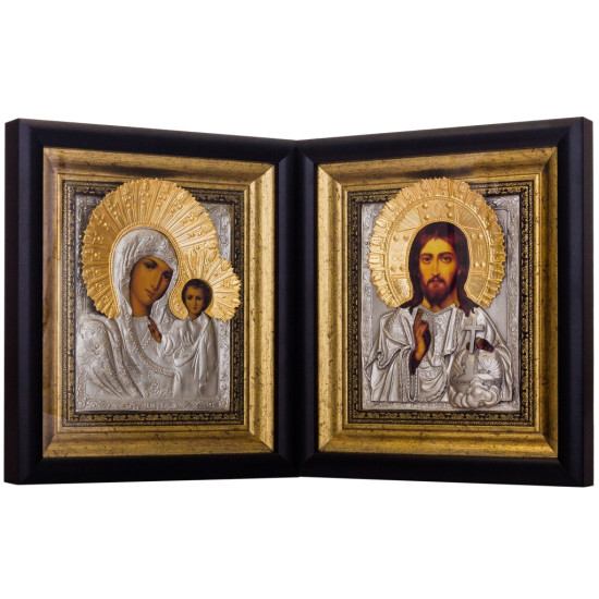 Ікона "Спаситель і Богородиця" Вінчальна пара