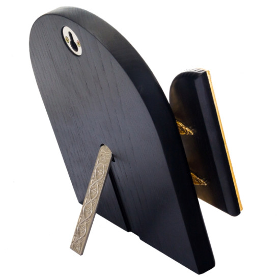 Складень «Богоматір Почаївська» (мідь, сріблення, позолота, емалі, каміння)