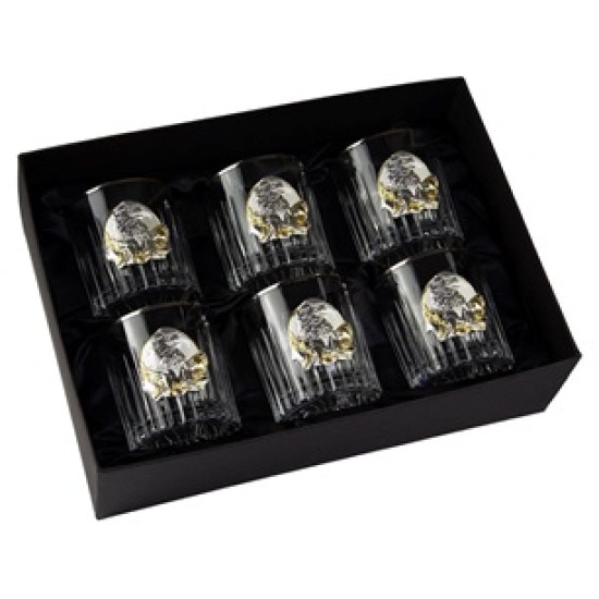 Набір "Генеральський", 6 келихів BOSS CRYSTAL