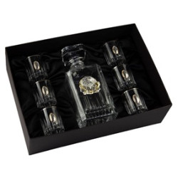 Набір горілчаний "Генеральський" з чарками BOSS CRYSTAL