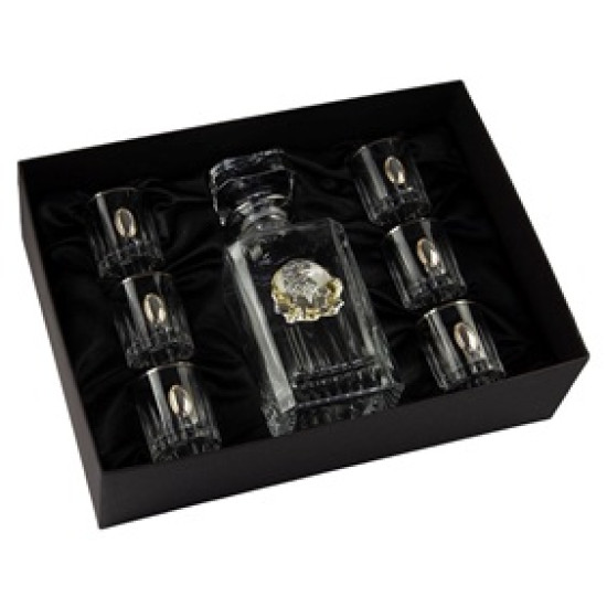 Набір горілчаний "Генеральський" з чарками BOSS CRYSTAL