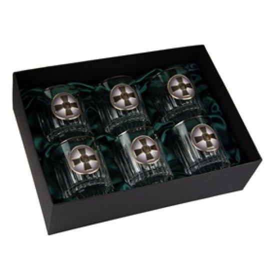 Набір "ЗСУ", 6 келихів BOSS CRYSTAL